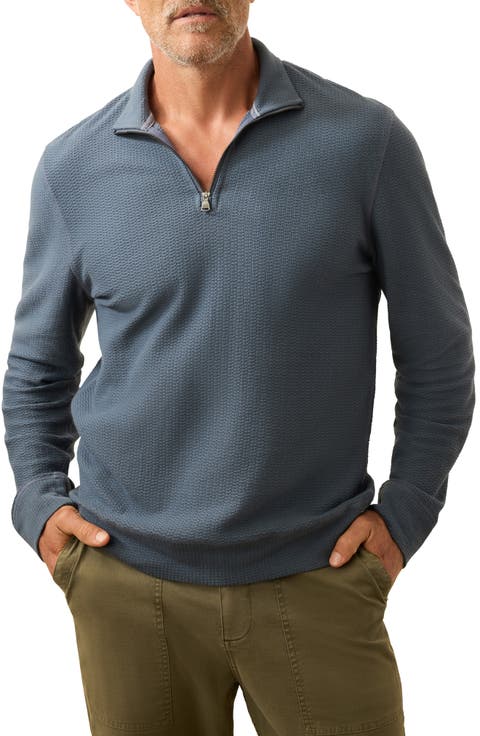 Texture Quarter Zip Pullover