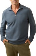 Faherty Texture Quarter Zip Pullover