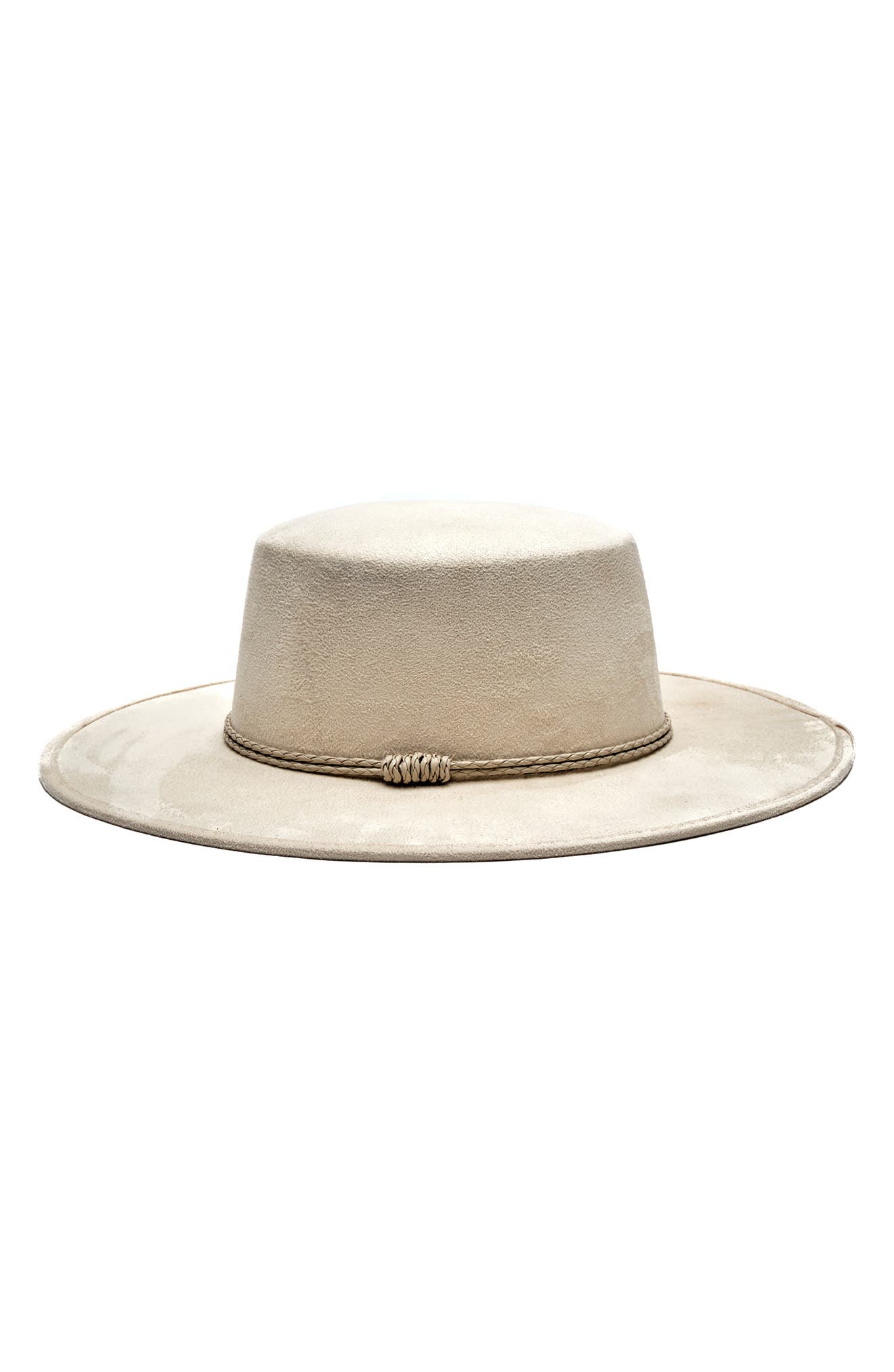MODERN MONARCHIE Wide Brim Suede Hat
