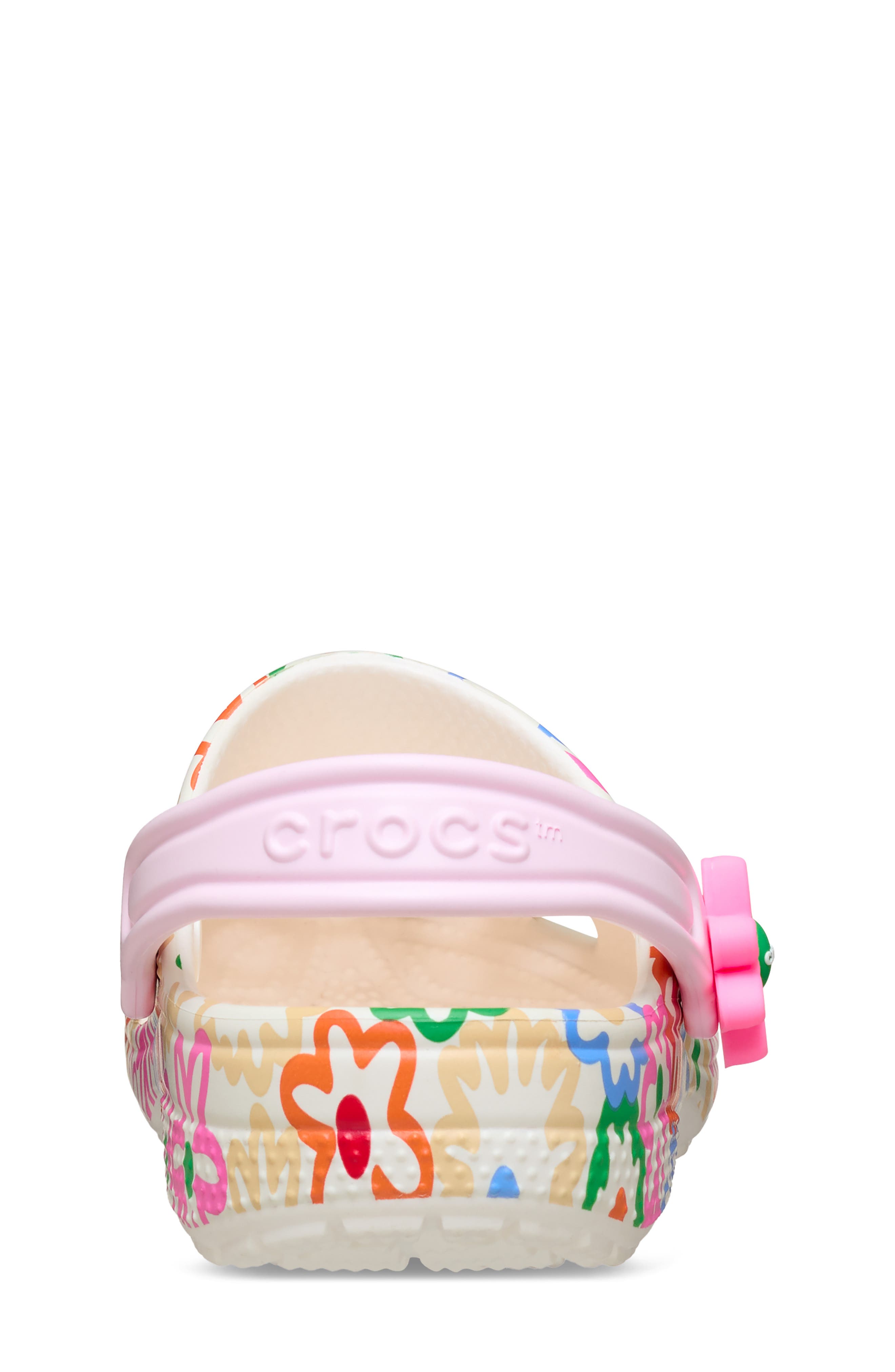 Kids' Classic Retro Flower Clog, Alternate, color, CHALK MULTI