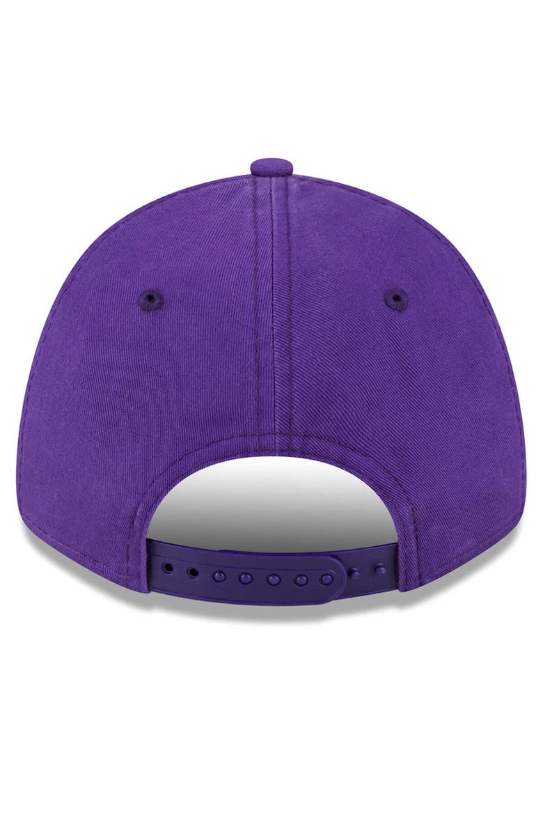 Women's New Era Purple Los Angeles Lakers Cheer Tailsweep 9FORTY Adjustable Hat, Alternate, color, Purple