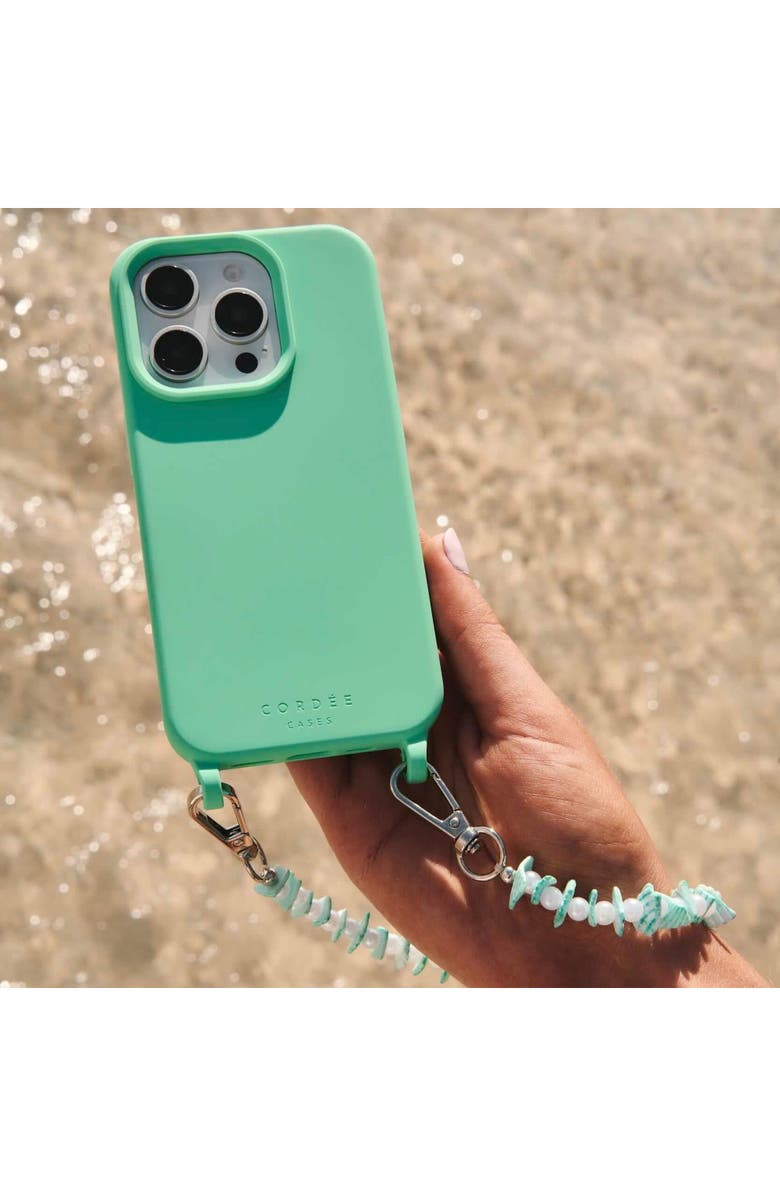 Cordée Cases Seafoam Shell Phone Wristlet, Alternate, color, Mint