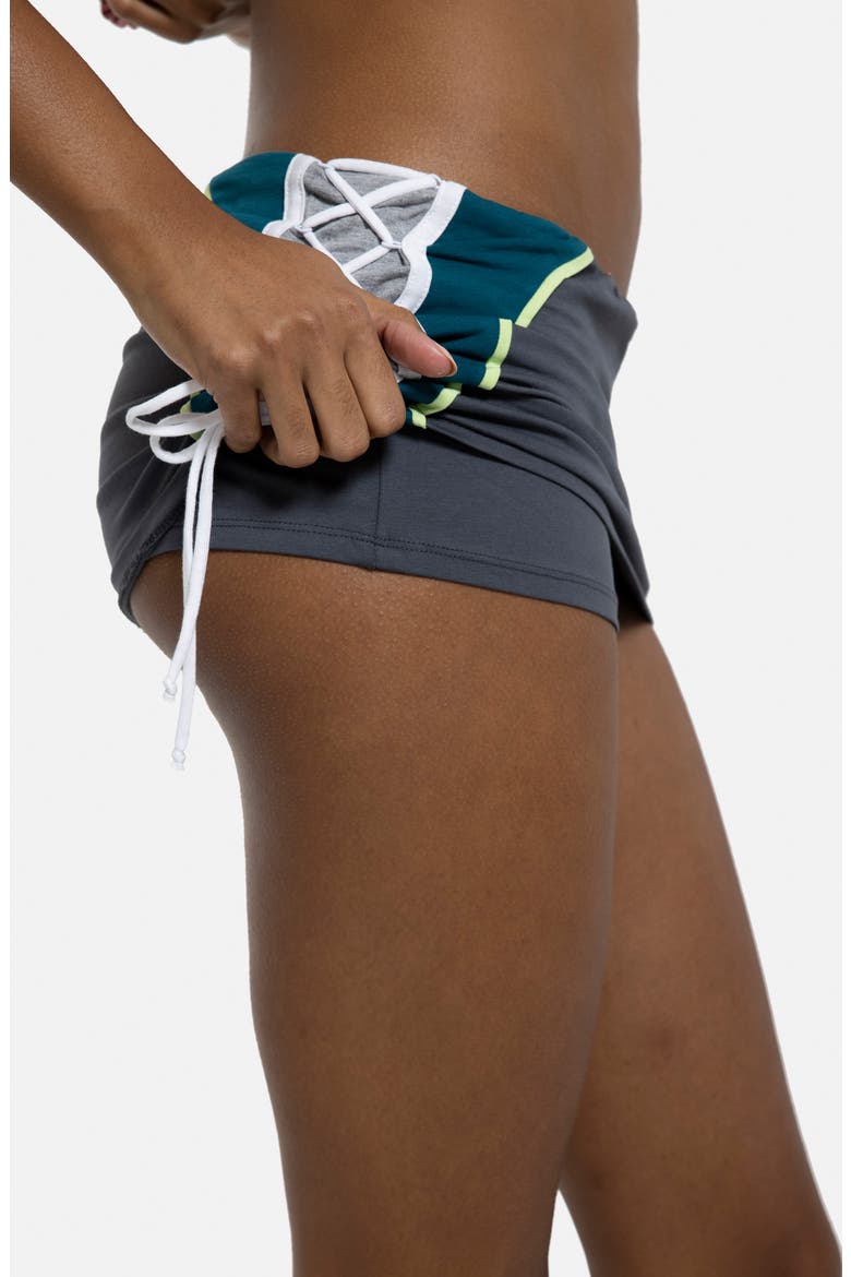 Sporty Lace-Up Skort, Alternate, color, GREY