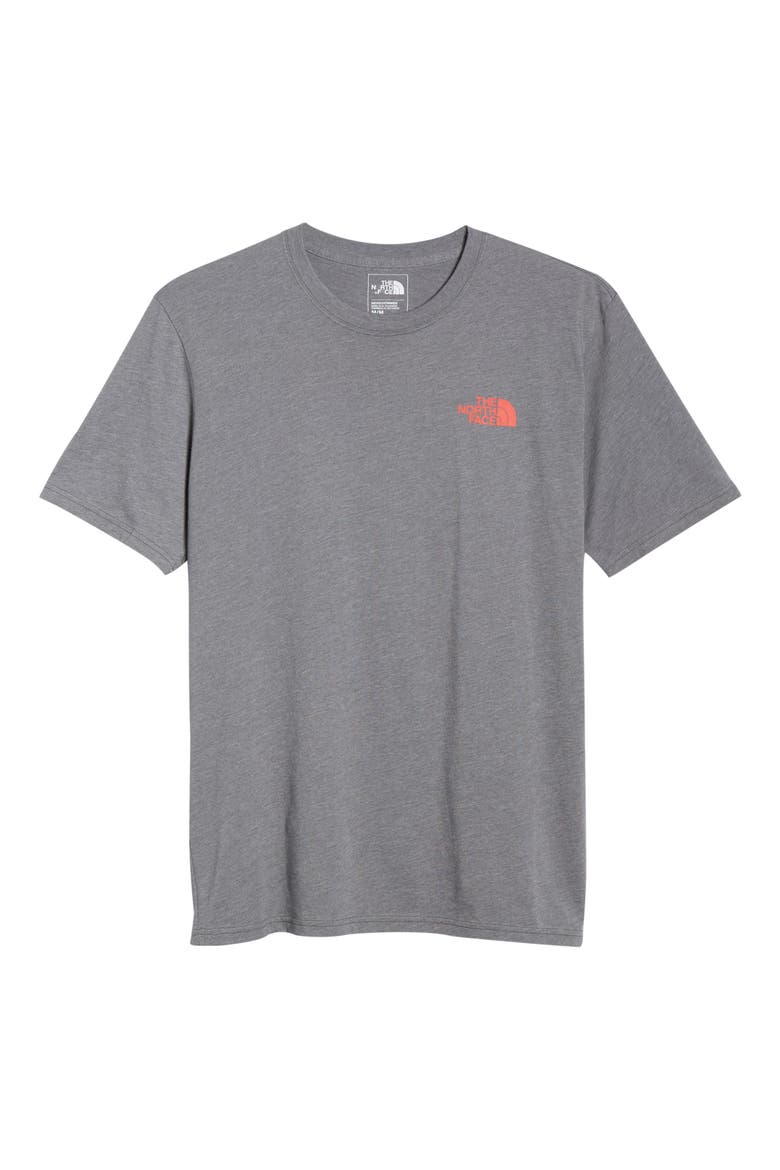 'Red Box' Graphic T-Shirt, Alternate, color, MEDIUM GREY HEATHER/ FIERY RED