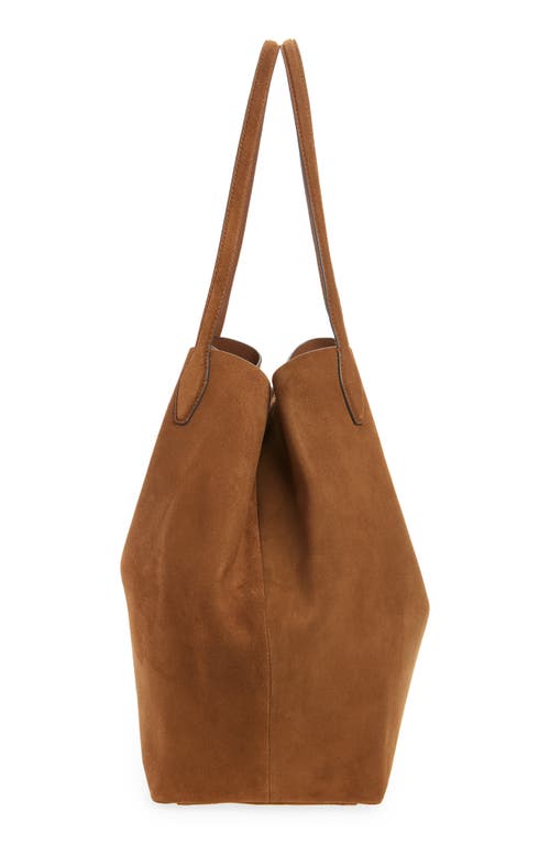 Madewell Oversize Suede Shopper In Brown