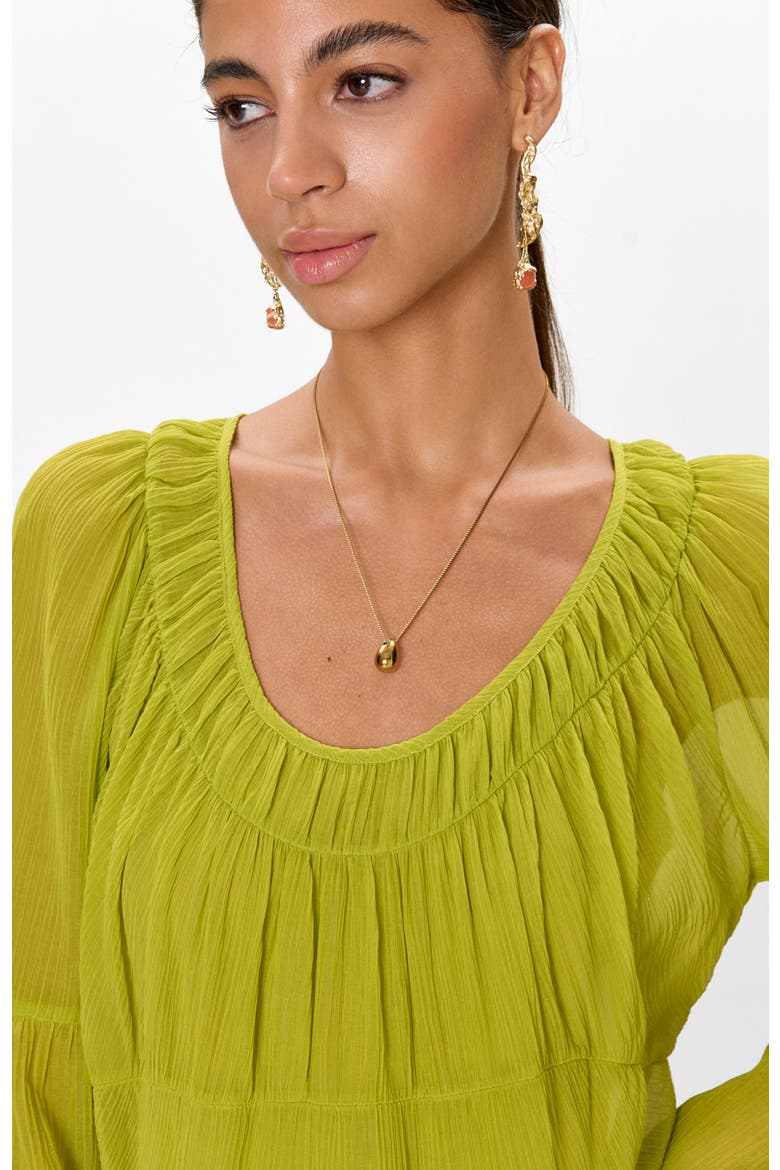 Skye Tiered Dress, Alternate, color, Pear Green