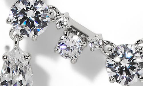 Nadri Everleigh Cubic Zirconia Frontal Necklace In Metallic