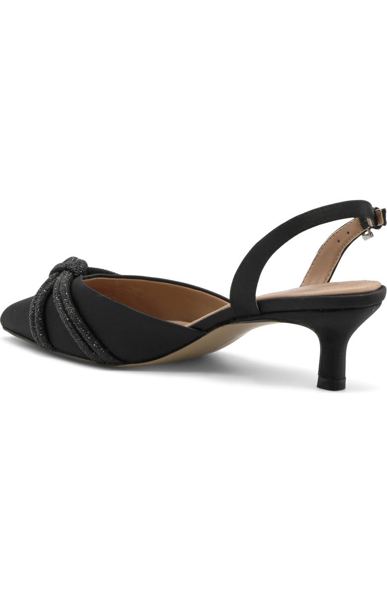 Adrienne Vittadini Sabriel Kitten Heel Slingback Pump, Alternate, color, Black-St