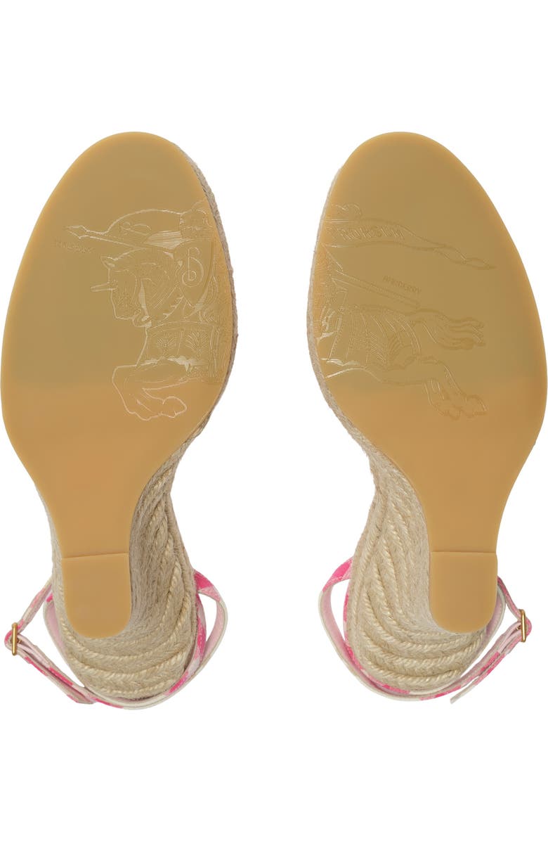 Burberry Check Mews Espadrille Pumps, Alternate, color, Aubergine Purple