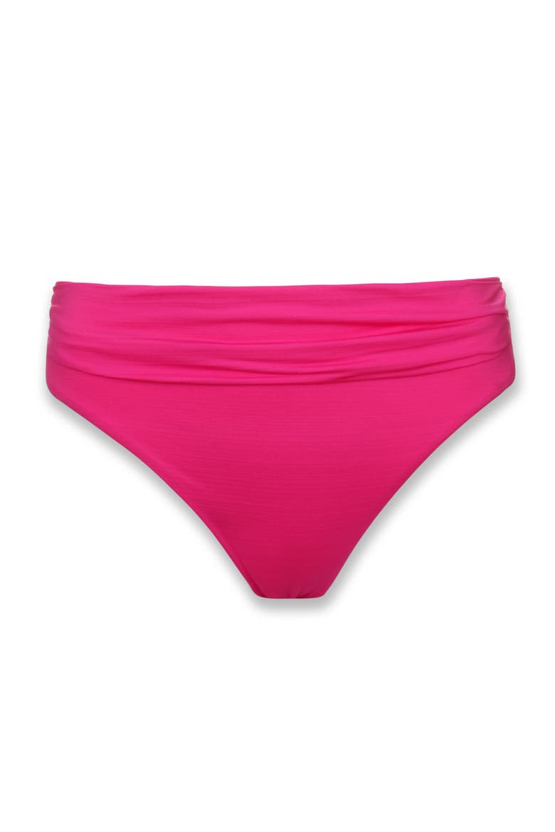 Shirred Bottom, Alternate, color, Textured Lotus Pink