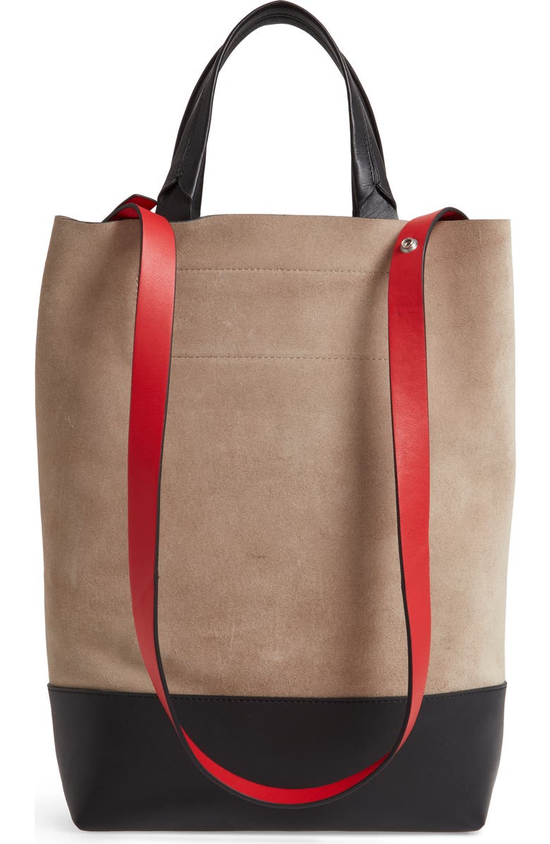 rag & bone Walker Convertible Suede & Leather Tote, Alternate, color,