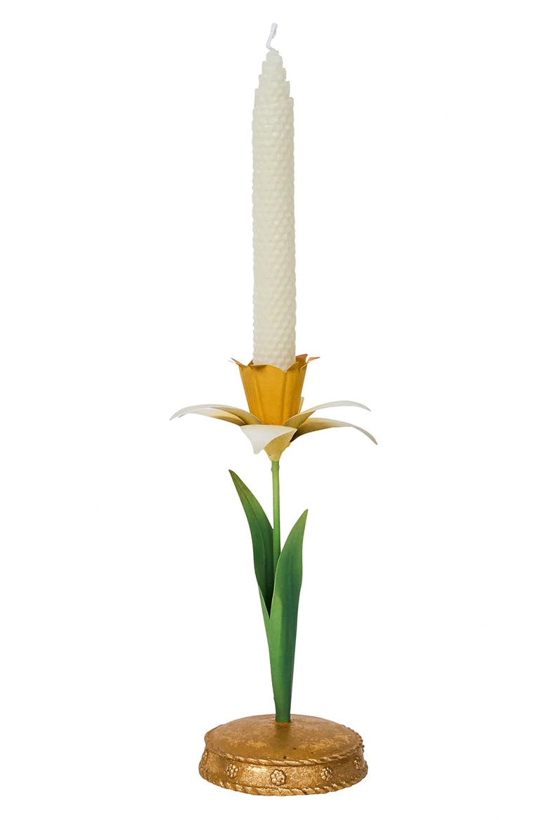 Meadow Walk 9" Candle Holder, Alternate, color, YELLOW