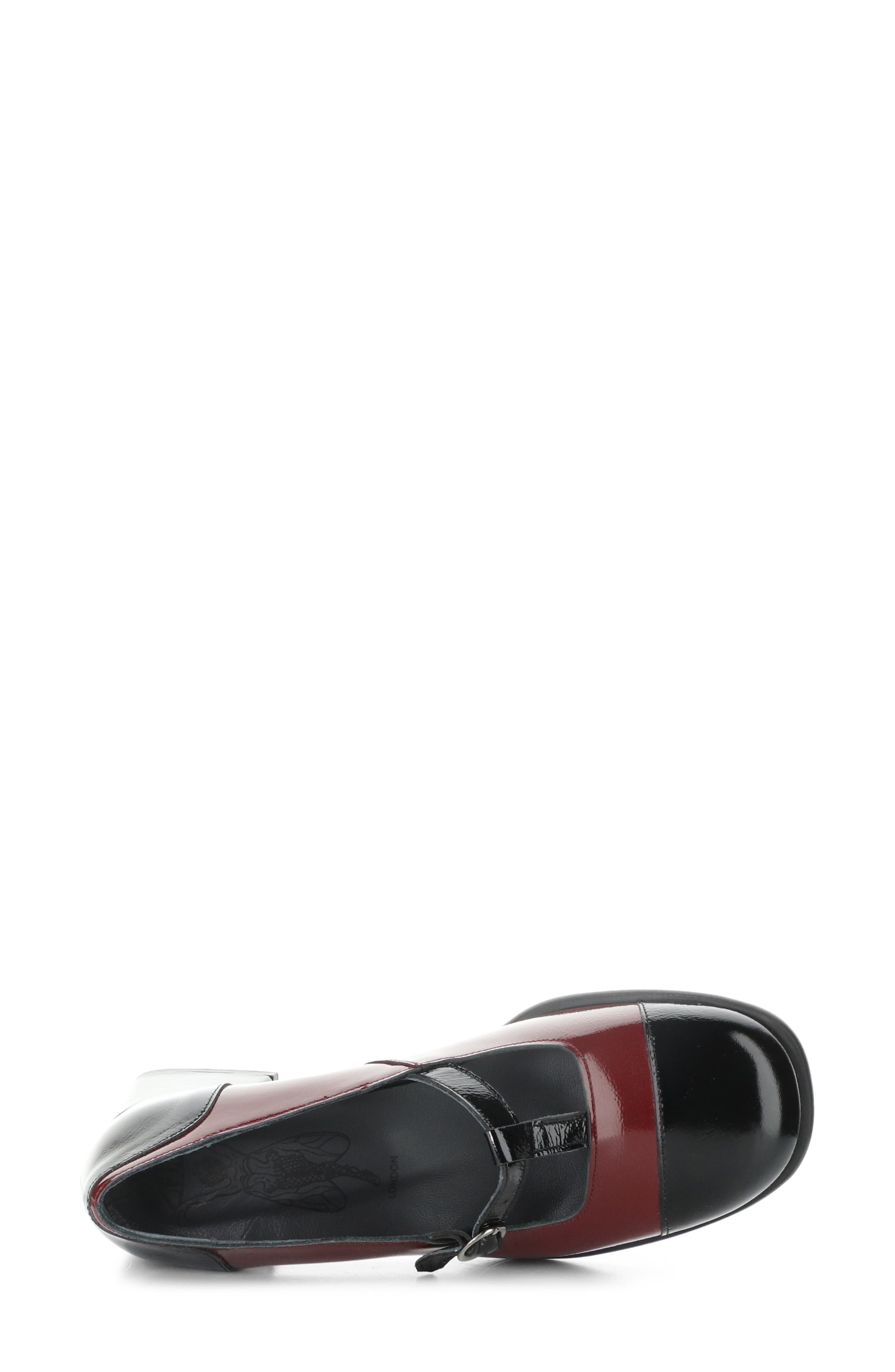 Fly London Solf T-Strap Pump, Alternate, color, 000 Black/ Int Rust