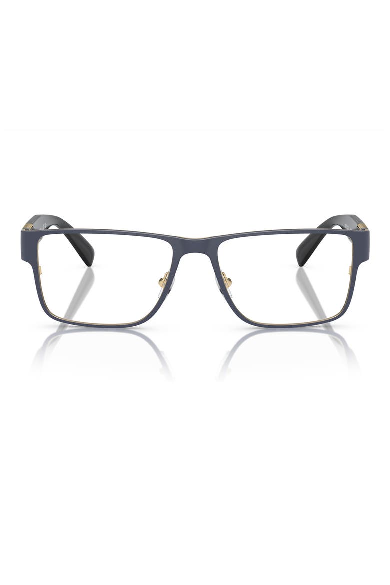 57mm Rectangular Optical Glasses, Main, color, BLUE