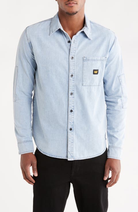 Denim Button-Up Shirt