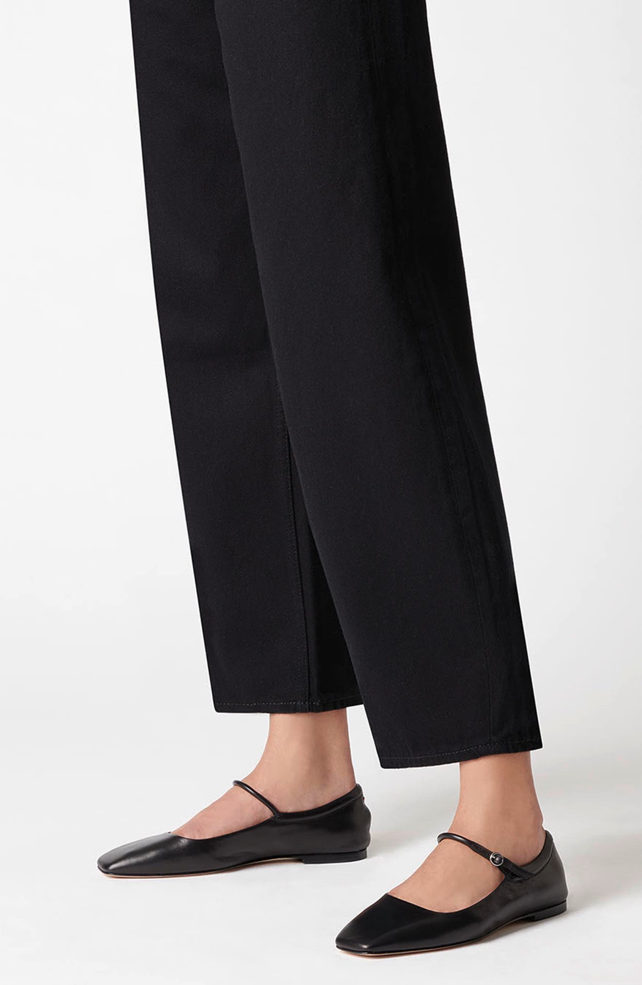 Uma Mary Jane Flat, Alternate, color, BLACK