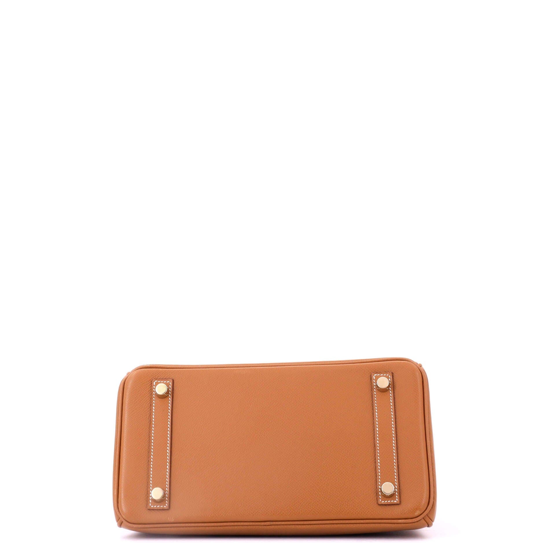 Pre-Owned Hermes Birkin Handbag Brown Epsom with Gold Hardware 25, Alternate, color, Gold