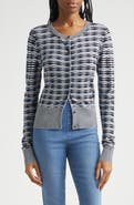Veronica Beard Cambria Button Front Knit Cardigan