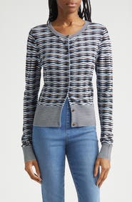 Veronica Beard Cambria Button Front Knit Cardigan