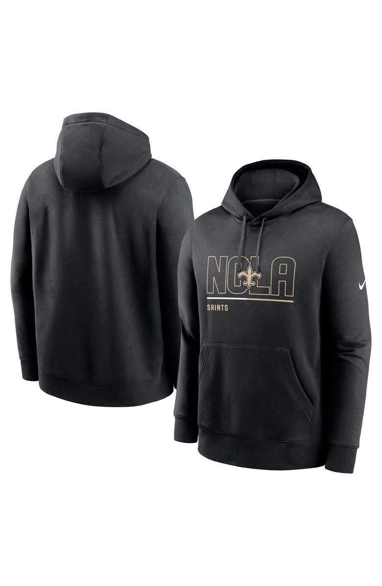 Nike Men's Nike Black New Orleans Saints City Code Club Fleece Pullover Hoodie, Main, color,