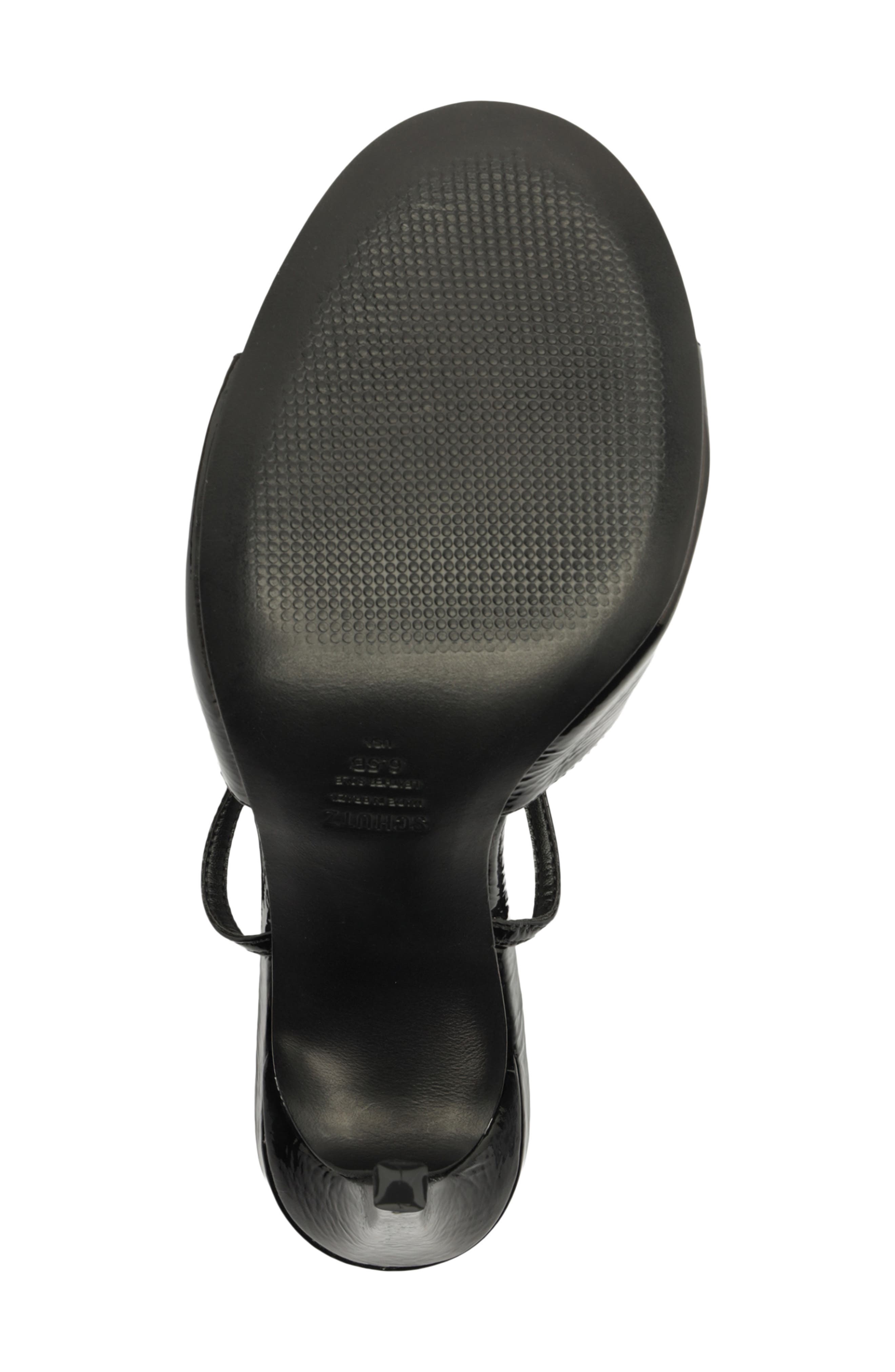 Schutz Arlette Ankle Strap Sandal, Alternate, color, Black