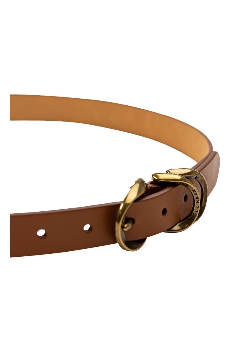 Cole Haan Triple Buckle Leather Belt, Alternate, color, Tan