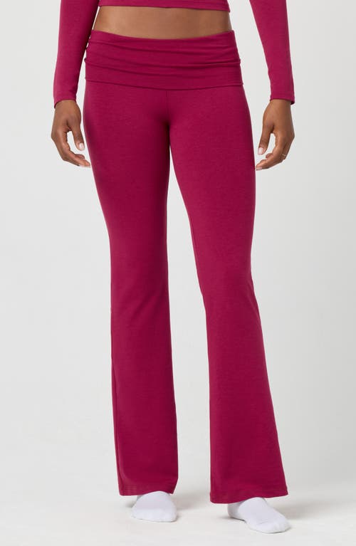 Florence By Mills Fold Down Flare Pants In Animal Print