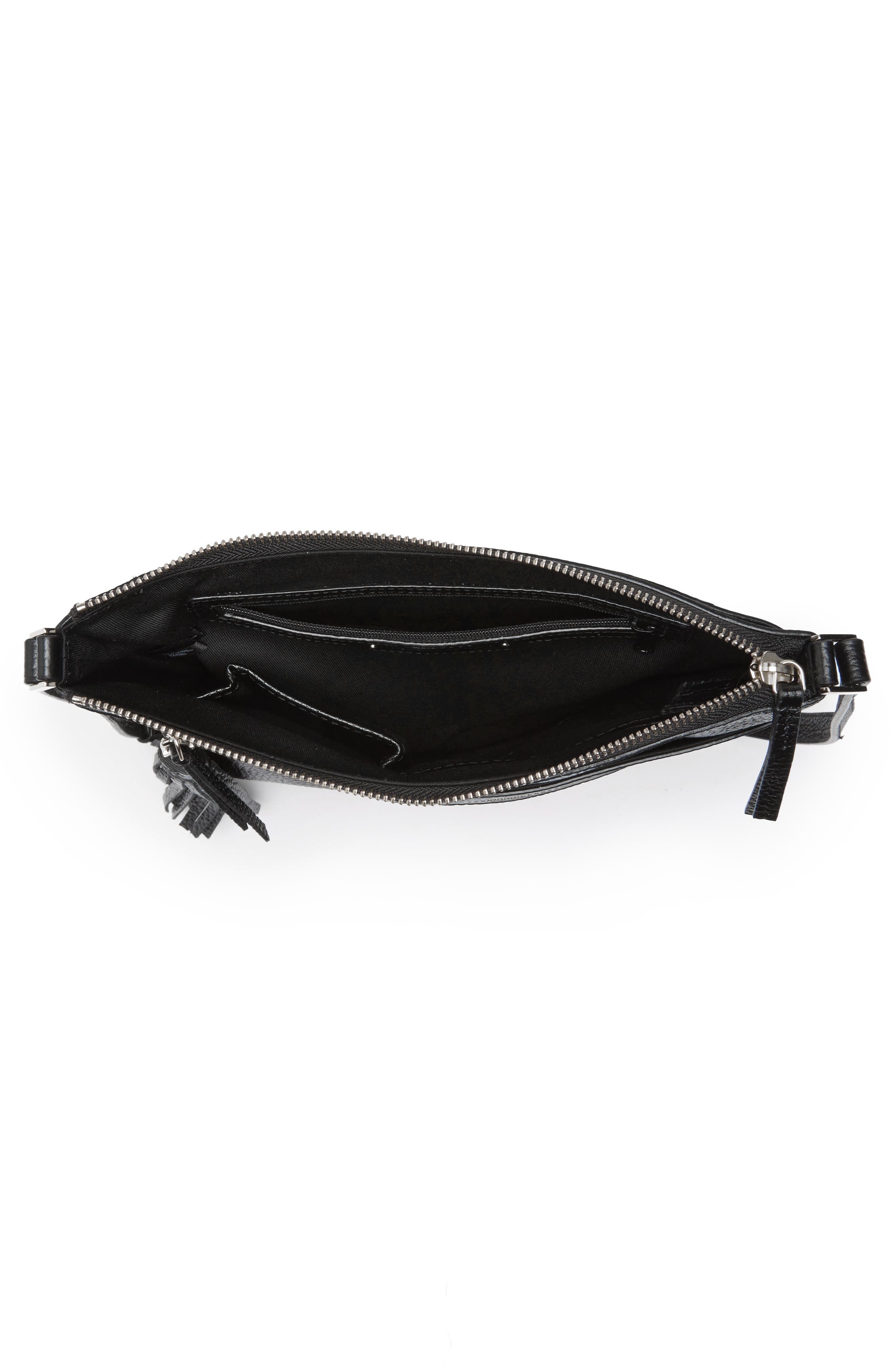 Halogen<sup>®</sup> Tasseled Leather Crossbody Bag, Alternate, color, 