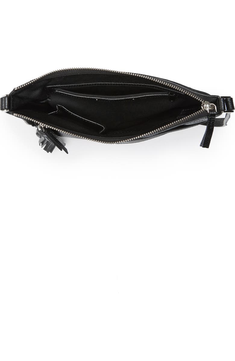 Halogen<sup>®</sup> Tasseled Leather Crossbody Bag, Alternate, color,
