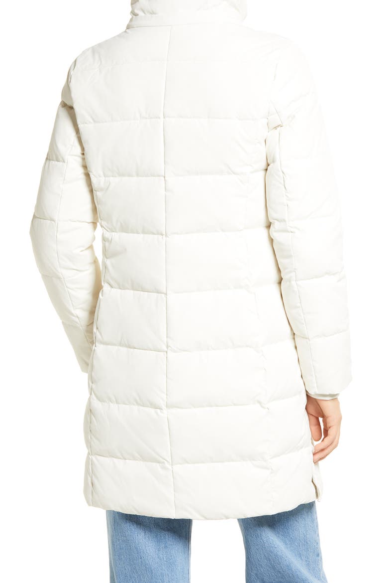 Down Puffer Coat with Removable Faux Fur Trim Hood, Alternate, color, CREAM