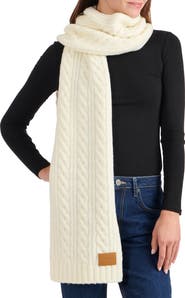 Vince Airspun Cable Knit Scarf