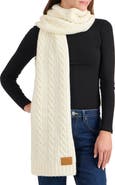 Vince Airspun Cable Knit Scarf