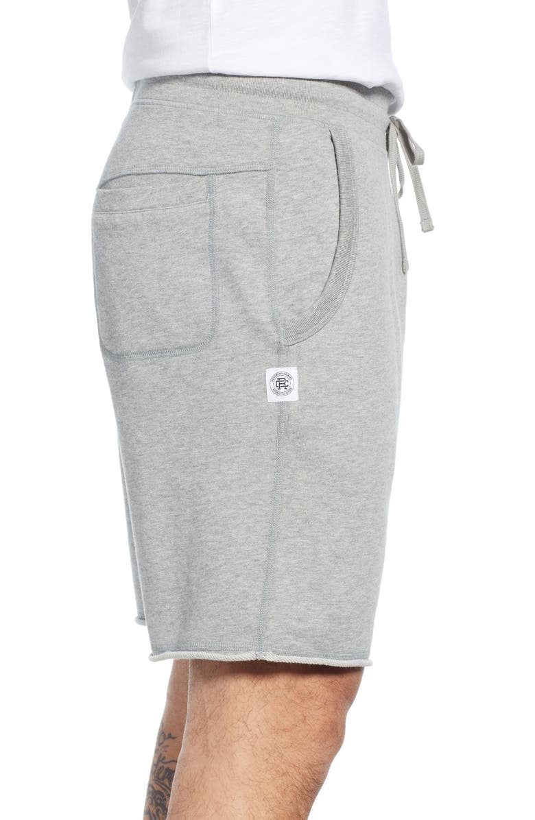 Reigning Champ Cutoff Fleece Athletic Shorts, Alternate, color,