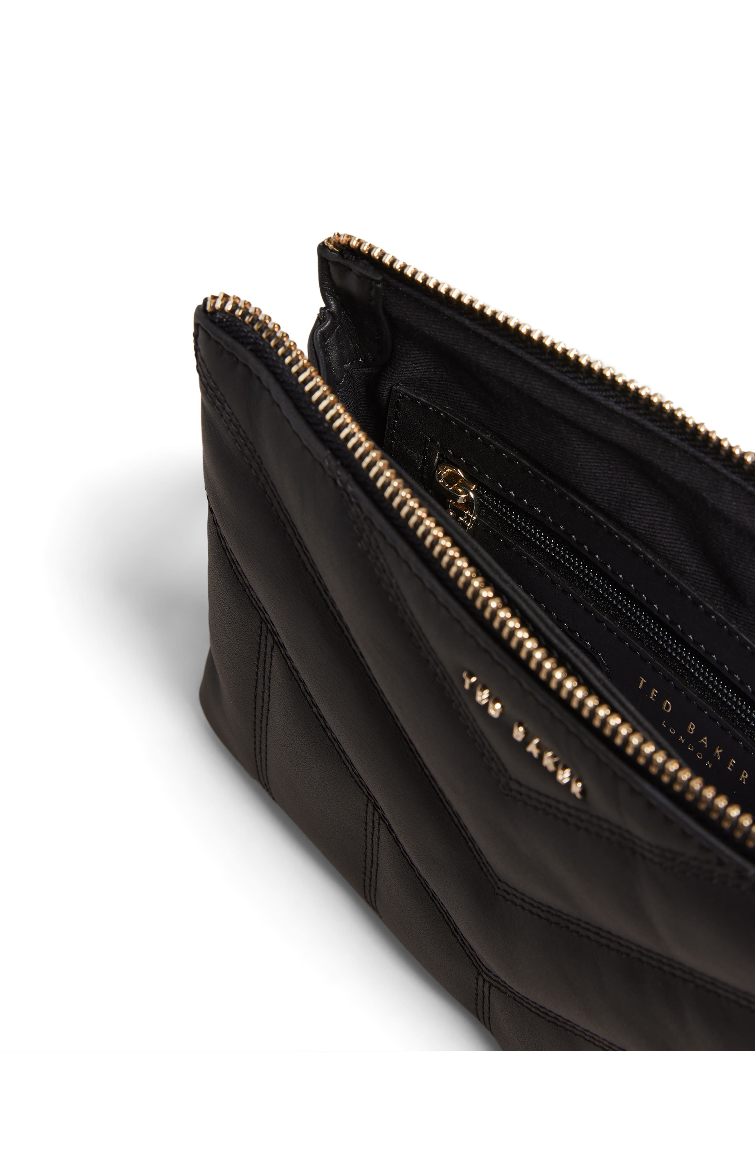 Ted Baker London Ayasini Quilted Leather Crossbody Bag, Alternate, color, 