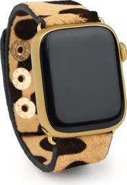 SAACHI Genuine Calf Hair Apple Watch® Watchband