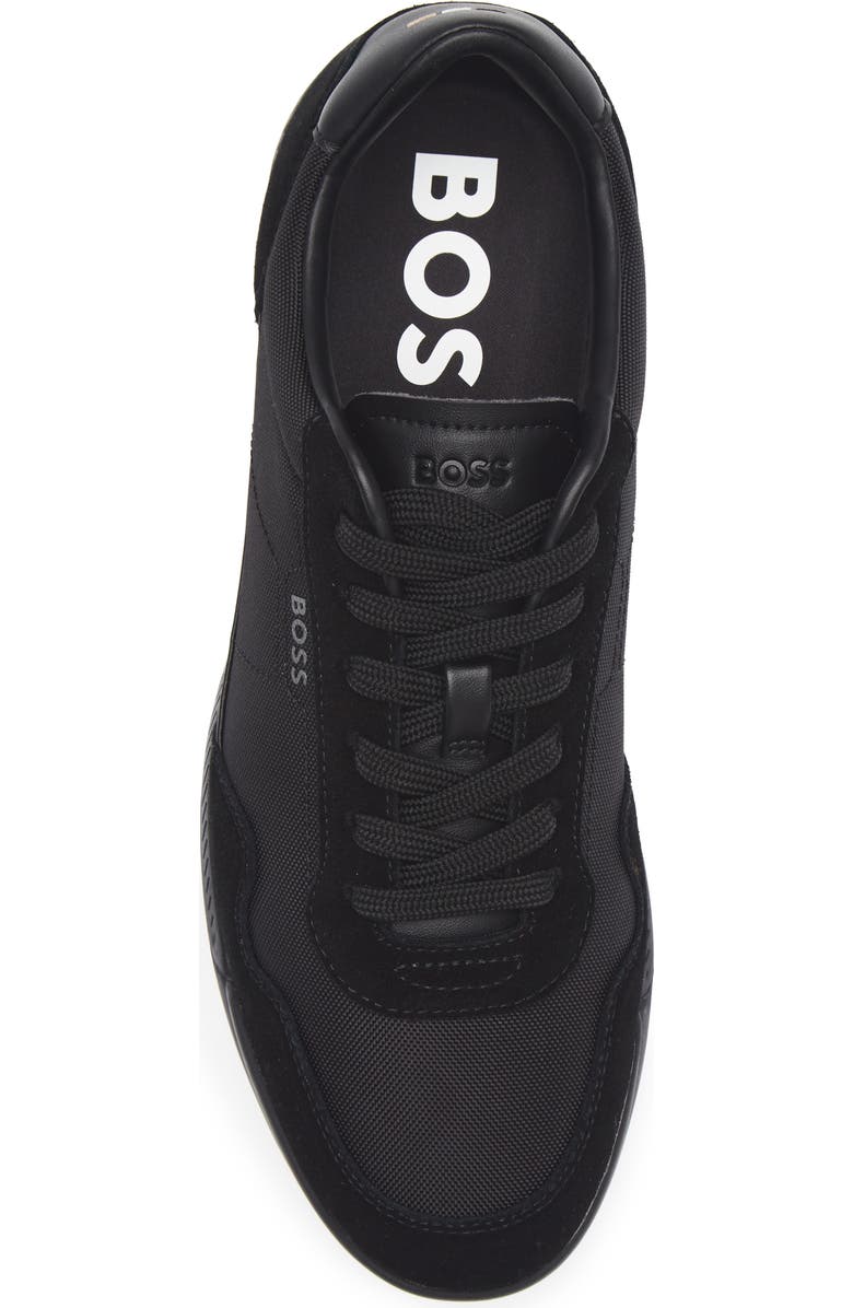 BOSS Titanium Low Top Sneaker, Alternate, color, Black