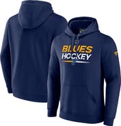FANATICS Men's Fanatics Branded  Navy St. Louis Blues Authentic Pro Pullover Hoodie