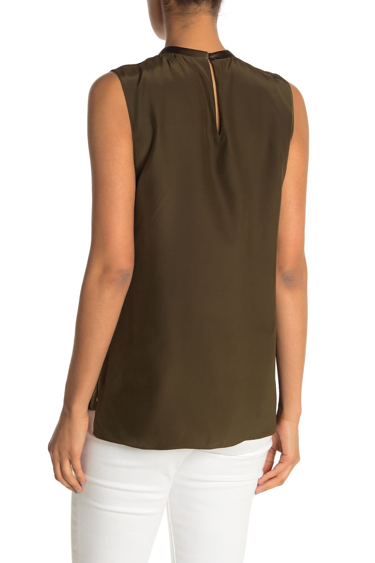 Elie Tahari Whitney Ruffle Silk Tank Blouse (Women) | Nordstromrack