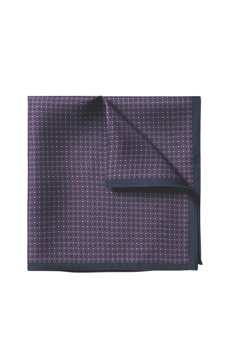 Charles Tyrwhitt Silk Semi-Plain Pocket Sqaure, Main, color,