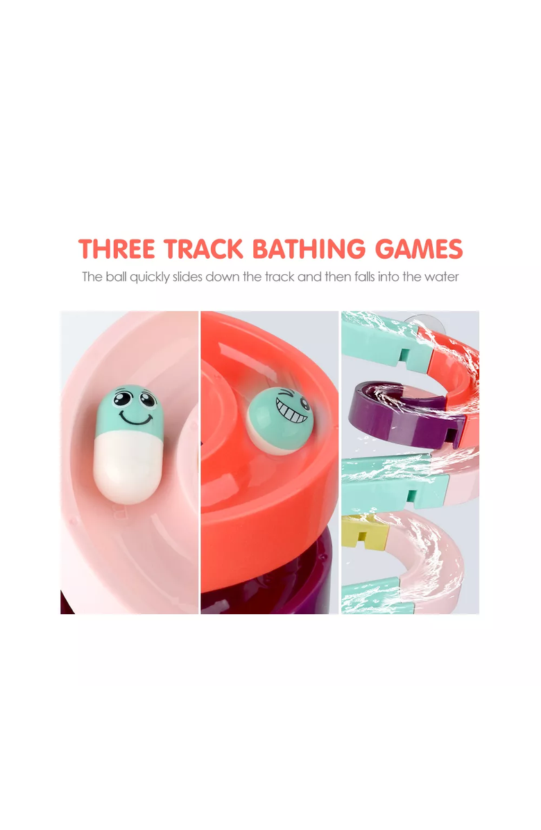 Sperric Interactive Bathtub Slide Educational Bath Toy Set, Alternate, color, 