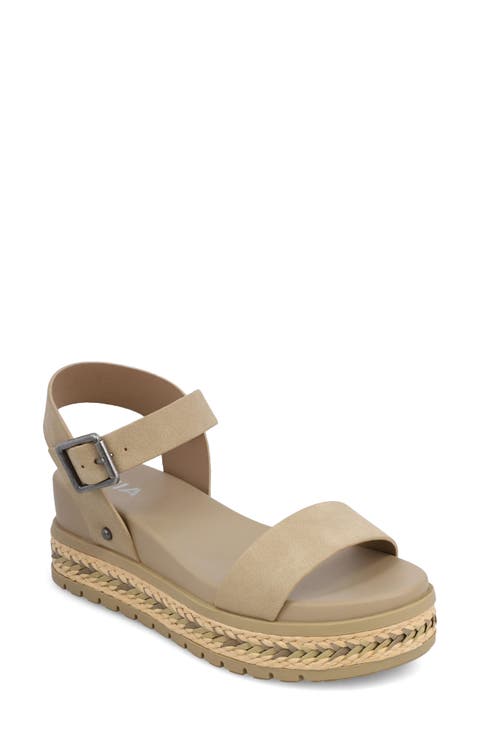 Kiera Ankle Strap Platform Wedge Sandal (Women)
