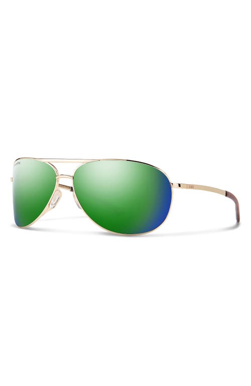 Smith Serpico 2 65mm Oversize Chromapop™ Polarized Aviator Sunglasses
