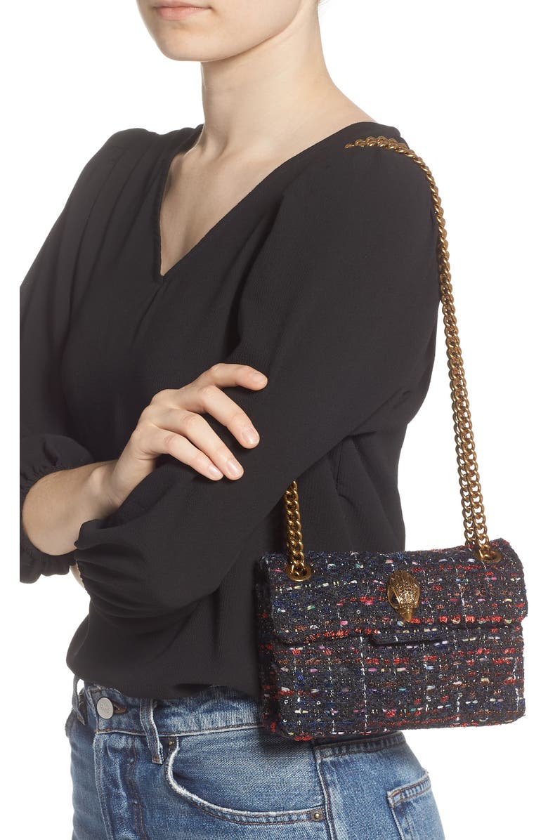 Kurt Geiger London Mini Kensington Tweed Shoulder Bag, Alternate, color,