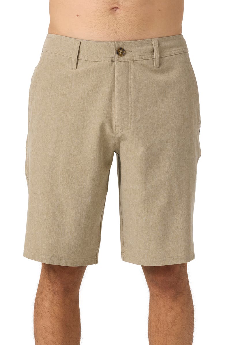 O
Neill Reserve Water Repellent Shorts, Main, color, Heather Khaki