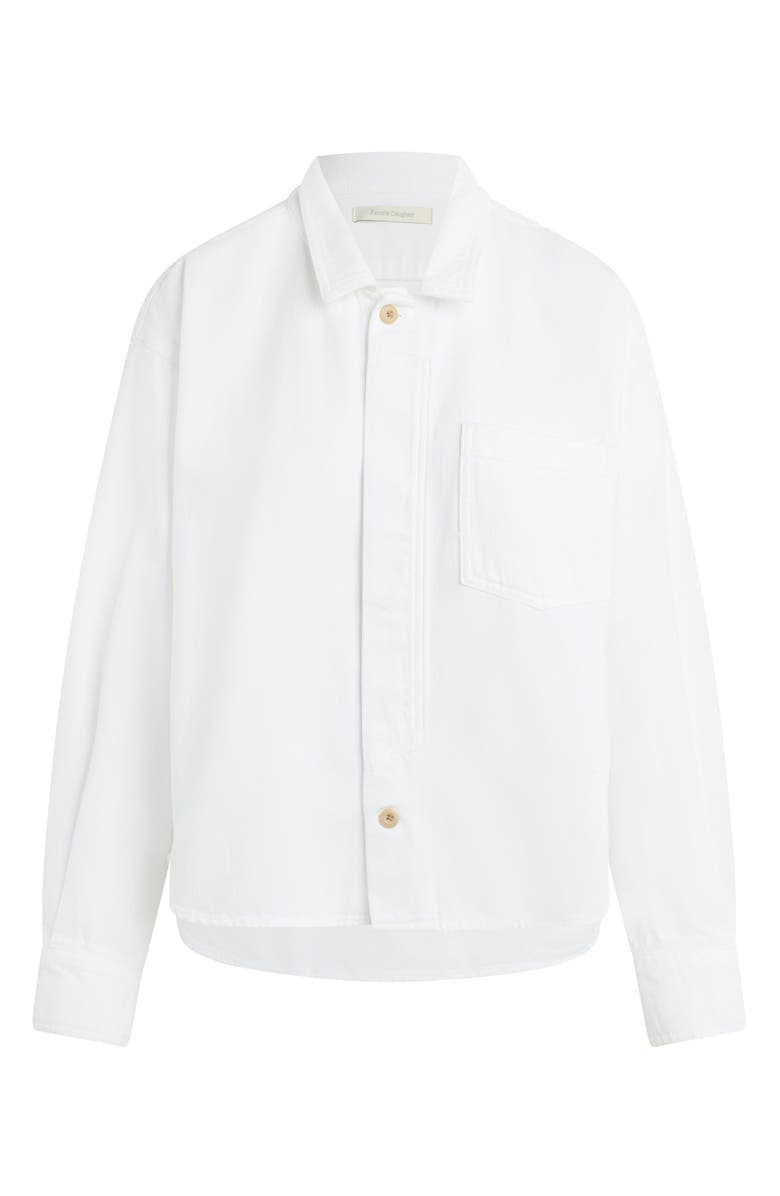 Favorite Daughter The Thinking About It Cotton Button-Up Shirt, Alternate, color, Knox