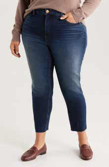 KUT from the Kloth Rachael Fab Ab High Waist Crop Mom Jeans