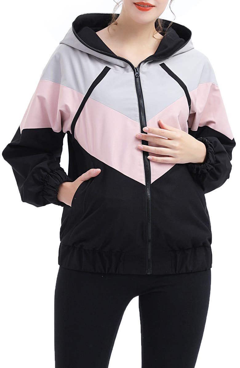 Kimi and Kai Ellie Water Repellent Maternity Jacket, Main, color, 