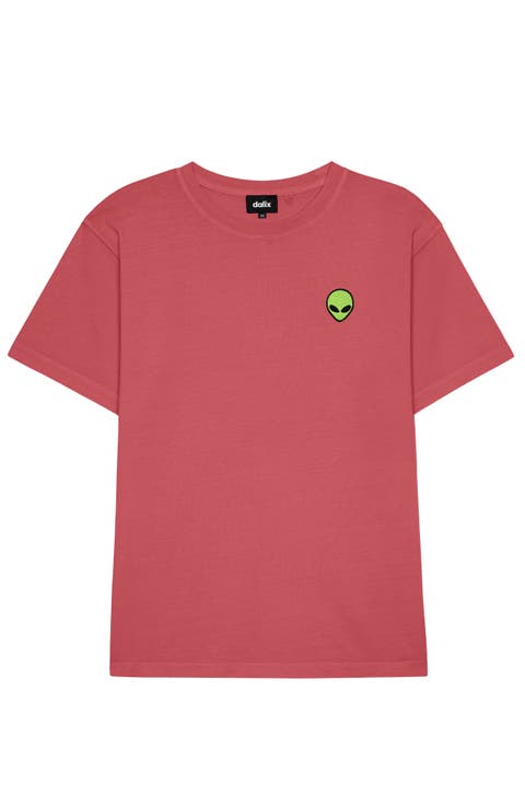 Mens Alien Midweight Garment Dye Tee