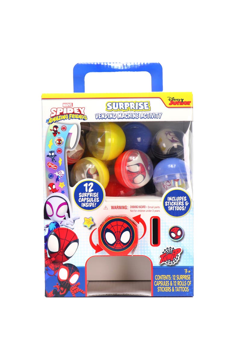 Tara Toys Surprise Vending Machine Spidey & His Amazing Friends, 12 Capsules, Main, color, Multicolored