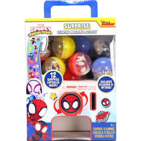 Surprise Vending Machine Spidey & His Amazing Friends, 12 Capsules